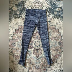 Pact Women’s Small Organic Cotton Blue Print Active Yoga/Workout Leggings